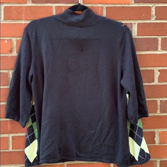 New York & Company argyle cardigan- L - Picture 4 of 4